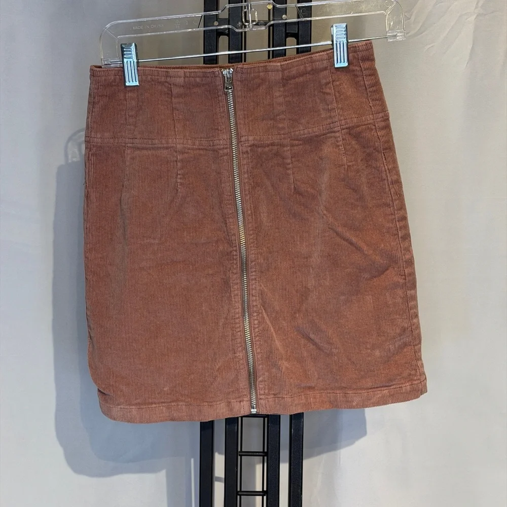 Wild Fable‎ Copper Corduroy Mini Skirt